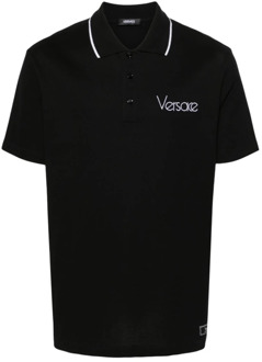 Versace Polo Shirts Versace , Black , Heren - Xl,L,M