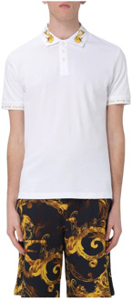 Versace Polo Shirts Versace , White , Heren - Xl,L,M