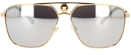 Versace Rechthoekige zonnebril Ve2238 12526G Versace , Yellow , Unisex - 61 MM