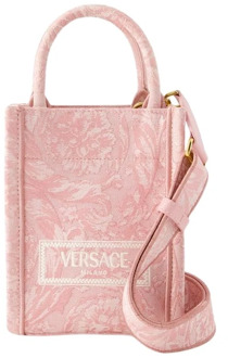 Versace Roze Athena Mini Tote Tas Versace , Pink , Dames - ONE Size