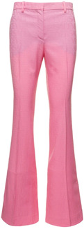 Versace Roze broek met uitlopende pijpen Versace , Pink , Dames - S,Xs
