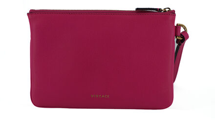 Versace Roze Kalfsleren Pouch Dameshandtas