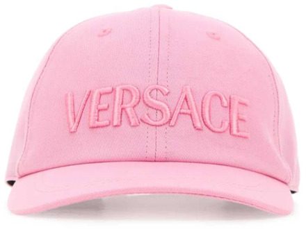 Versace Roze Katoenen Baseballpet Versace , Pink , Dames - 58 Cm,59 CM