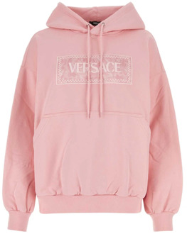 Versace Roze katoenen sweatshirt Versace , Pink , Dames - M,S,Xs,2Xs