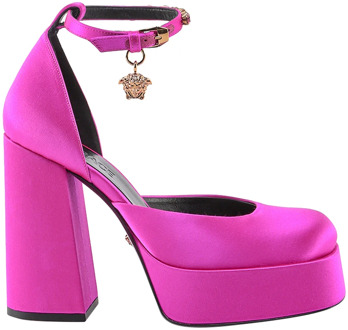Versace Satin Medusa Hakken Versace , Pink , Dames - 38 EU