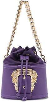 Versace Schoudertas met Logodetail Versace , Purple , Dames - ONE Size