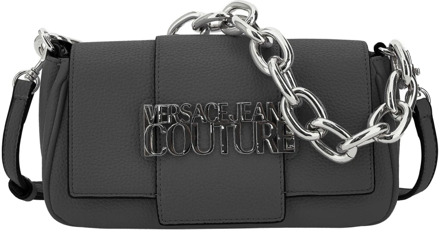 Versace Schoudertas met zichtbaar logo Versace , Black , Dames - ONE Size