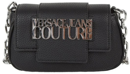 Versace Schoudertas met zichtbaar logo Versace , Black , Dames - ONE Size