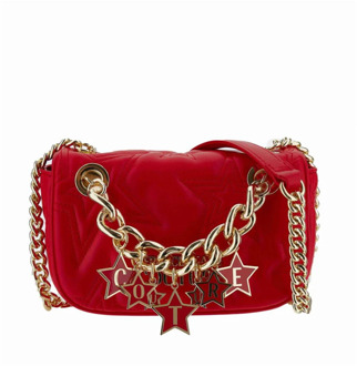 Versace Schoudertas met zichtbaar logo Versace , Red , Dames - ONE Size
