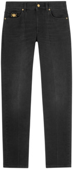 Versace Stijlvolle Jeans Collectie Versace , Black , Heren - W31,W33,W32,W30,W34