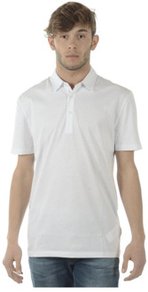 Versace Stijlvolle Polo Shirts voor Mannen Versace , White , Heren - Xl,S