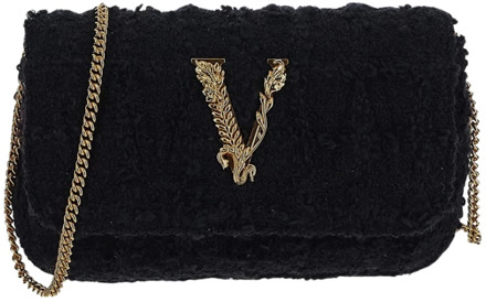 Versace Stijlvolle Schoudertassen voor Vrouwen Versace , Black , Dames - ONE Size