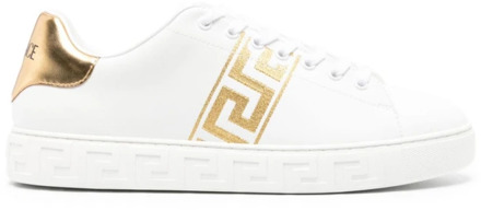 Versace Stijlvolle Sneakers Versace , White , Heren - 43 Eu,42 EU