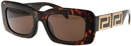 Versace Stijlvolle zonnebril met 0Ve4444U ontwerp Versace , Brown , Dames - 54 MM