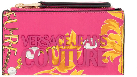 Versace Synthetische Damesportemonnee - Originele Hoes Versace , Pink , Dames - ONE Size