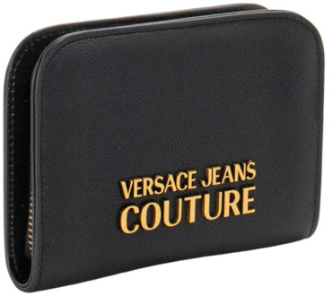 Versace Synthetische ritsportemonnee met originele hoes Versace , Black , Dames - ONE Size