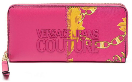 Versace Synthetische Ritsportemonnee - zs820 Versace , Pink , Dames - ONE Size