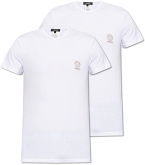 Versace T-shirt tweepak Versace , White , Heren - 2Xl,Xl,L,M,S,3Xl