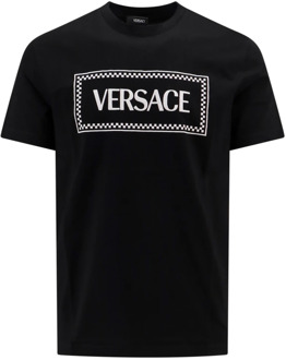 Versace T-Shirts Versace , Black , Heren - 2Xl,Xl,L,M,S