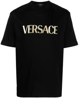 Versace T-Shirts Versace , Black , Heren - S