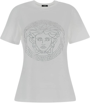 Versace T-Shirts Versace , White , Dames - S,Xs,2Xs