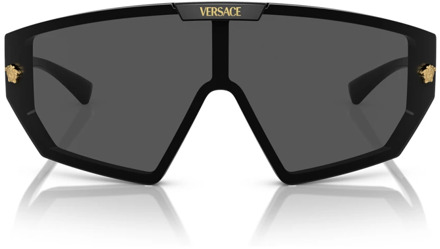Versace Unisex Masker Stijl Zonnebril Versace , Black , Unisex - 54 MM
