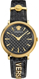 Versace V Circle V Circle Ve81010 Horloge Versace , Black , Dames - ONE Size