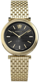 Versace V-Twist Roestvrijstalen Armbandhorloge Versace , Yellow , Dames - ONE Size