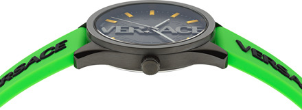 Versace V-vertical Heren Groen Horloge VE3H00923 - One Size