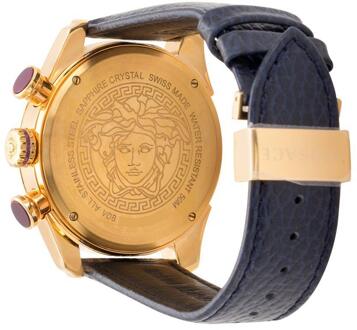 Versace VDB030014 V-Ray Goudkleurig Herenhorloge Navy