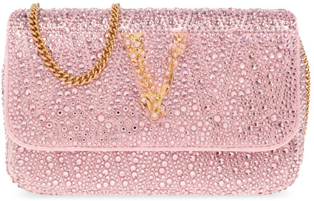 Versace ‘Virtus Mini’ schoudertas Versace , Pink , Dames - ONE Size