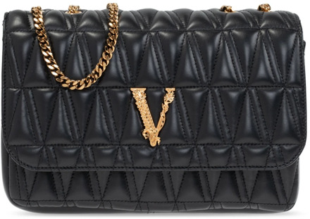 Versace ‘Virtus’ schoudertas Versace , Black , Dames - ONE Size
