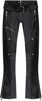 Versace Wijduitlopende broek Versace , Black , Dames - 2XS