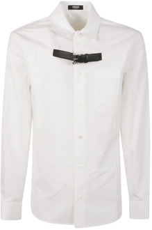 Versace Witte informele overhemden Versace , White , Heren - Xl,L,M