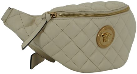 Versace Witte Leren Heuptas