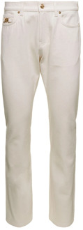 Versace Witte relaxte fit jeans Versace , White , Heren - W30