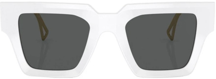 Versace Witte zonnebril met accessoires Versace , White , Dames - 50 MM