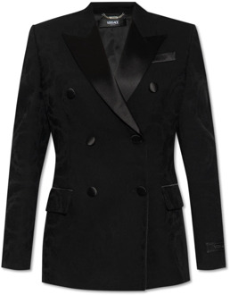 Versace Wollen blazer Versace , Black , Dames - S,Xs,2Xs
