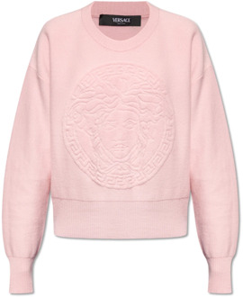 Versace Wollen trui Versace , Pink , Dames - S,3Xs