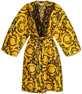 Versace Zijden badjas Versace , Yellow , Dames - Xl,L,M,S