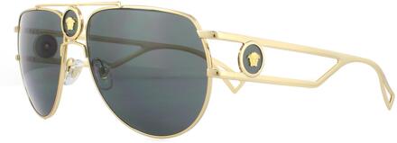 Versace zonnebril VE2225 100287 Goudgrijs - maat