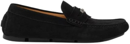 Versace Zwarte platte schoenen Versace , Black , Heren - 42 Eu,41 Eu,41 1/2 Eu,42 1/2 Eu,44 EU