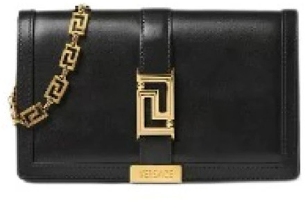 Versace Zwarte Portemonnees Versace , Black , Dames - ONE Size