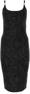 Versace Zwarte stretch jurk Versace , Black , Dames - M,S,Xs