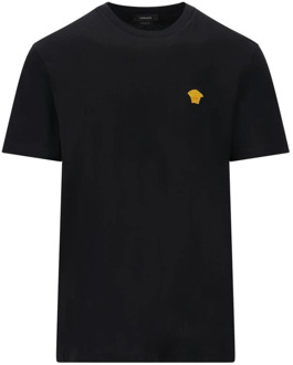 Versace Zwarte T-shirts en Polos Versace , Black , Heren - Xl,L,M,S