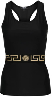 Versace Zwarte Top voor Vrouwen Versace , Black , Dames - S,Xs