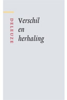 Verschil en Herhaling - Boek Gilles Deleuze (9461050429)