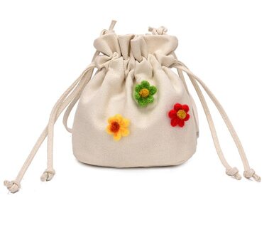 Verse Slung Canvas Tas Eenvoudige Op De Kleine Tas Vrouwelijke Buitenlandse Meisje Schoudertas wit