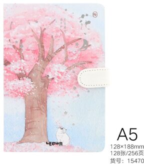Versheid Sketchbook Mooie Kersenbloesem Sakura Magnetische Gesp Dagboek Notebook A5 Notebook Pagesoffice Notebooks A5 Pagina 'S