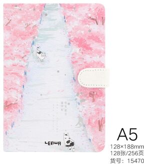 Versheid Sketchbook Mooie Kersenbloesem Sakura Magnetische Gesp Dagboek Notebook A5 Notebook Pagesoffice Notebooks A5 Pagina 'S